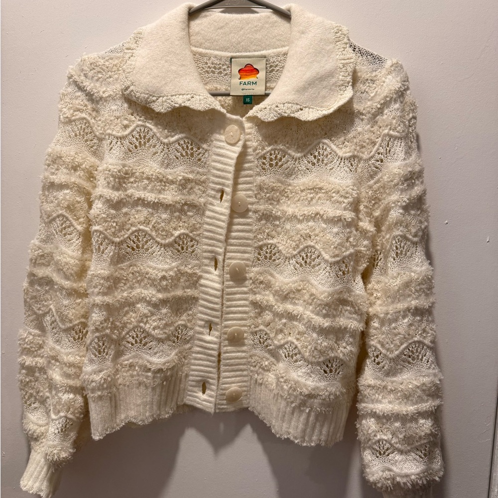 FARM Rio Cream Textured Women's Jacket
